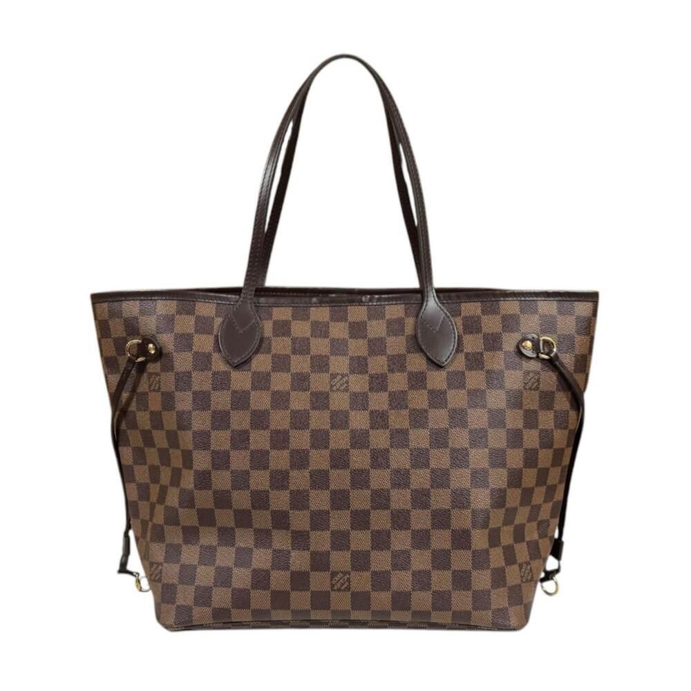 Louis Vuitton Neverfull MM Damier Tote Bag, Canvas N41358 Brown, Women's LOUI...